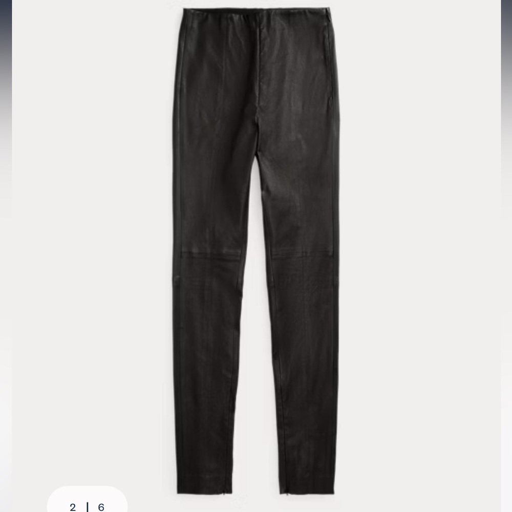Polo Ralph Lauren leather leggings - Black